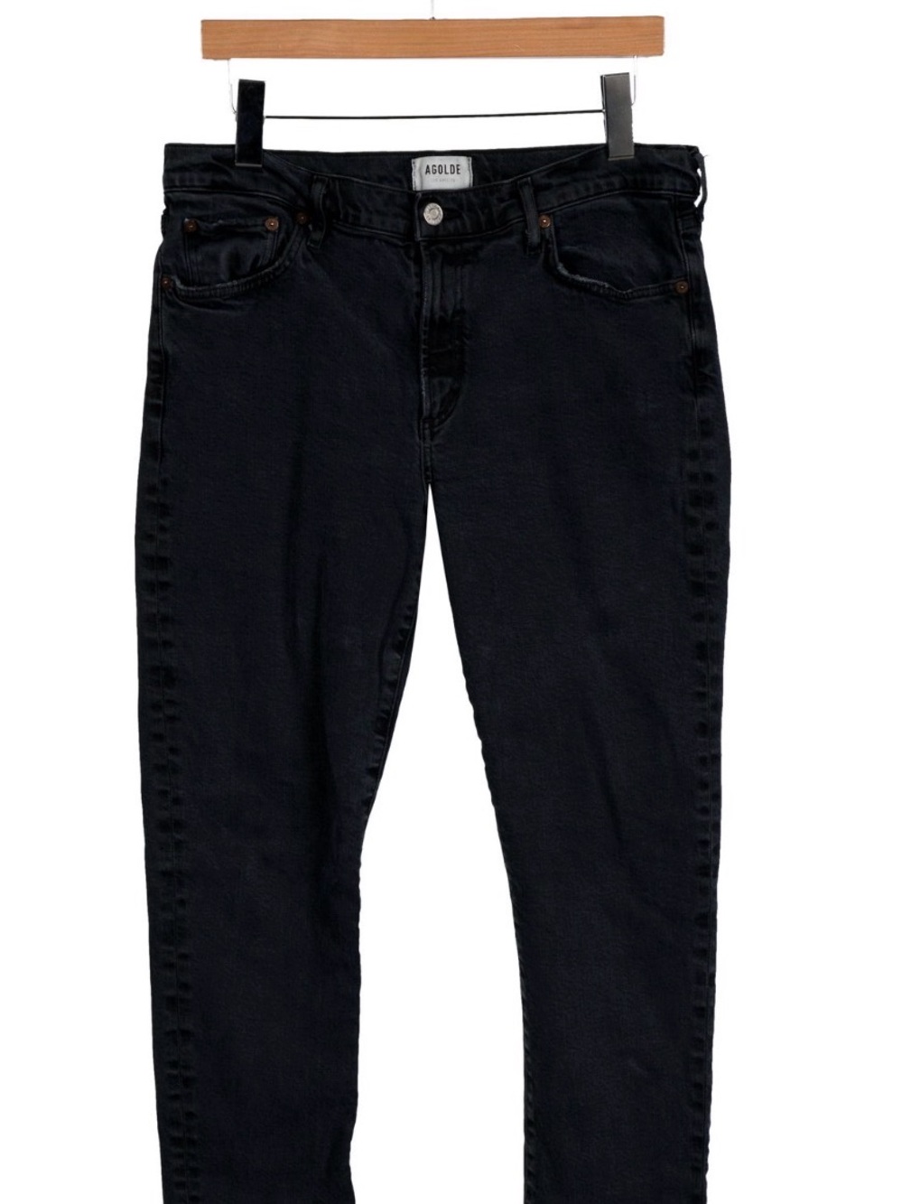 Agolde Women’s Straight Leg Jeans in Black